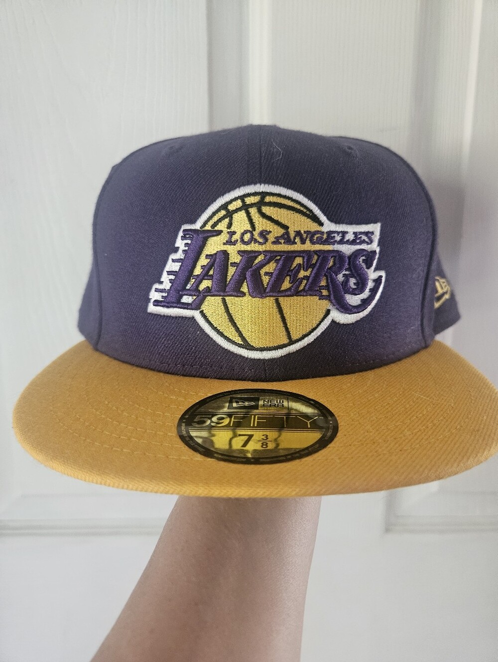 Mens New Era Fitted Hat LA Lakers